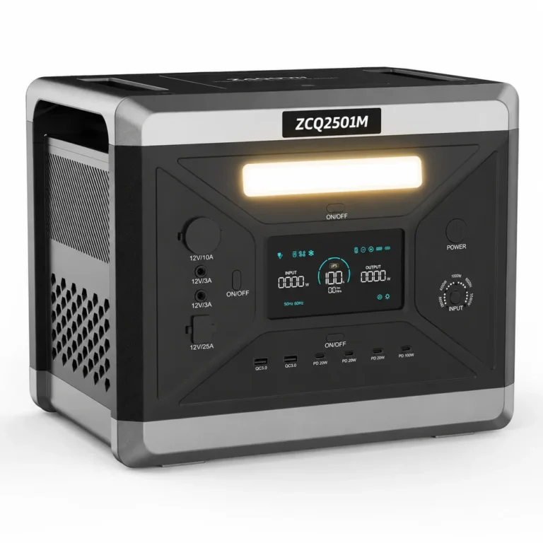 ZCQ2501M Преносима електроцентрала 2400W / 2160Wh за кемпери, каравани, вили и къмпинг бази