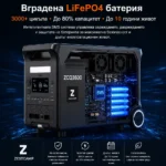 LiFePO4 батерия и BMS система на ZESTCAMP ZCQ3600